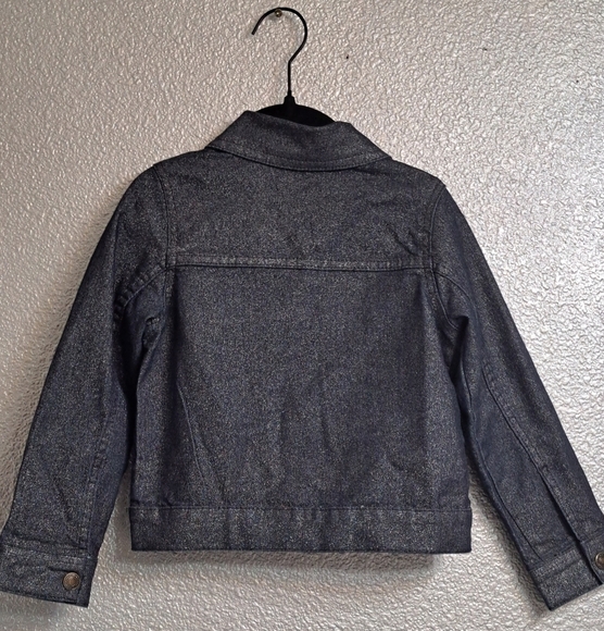 Wonderkids Girl's Sparkly Jean Jacket  Size 4T - Picture 3 of 4